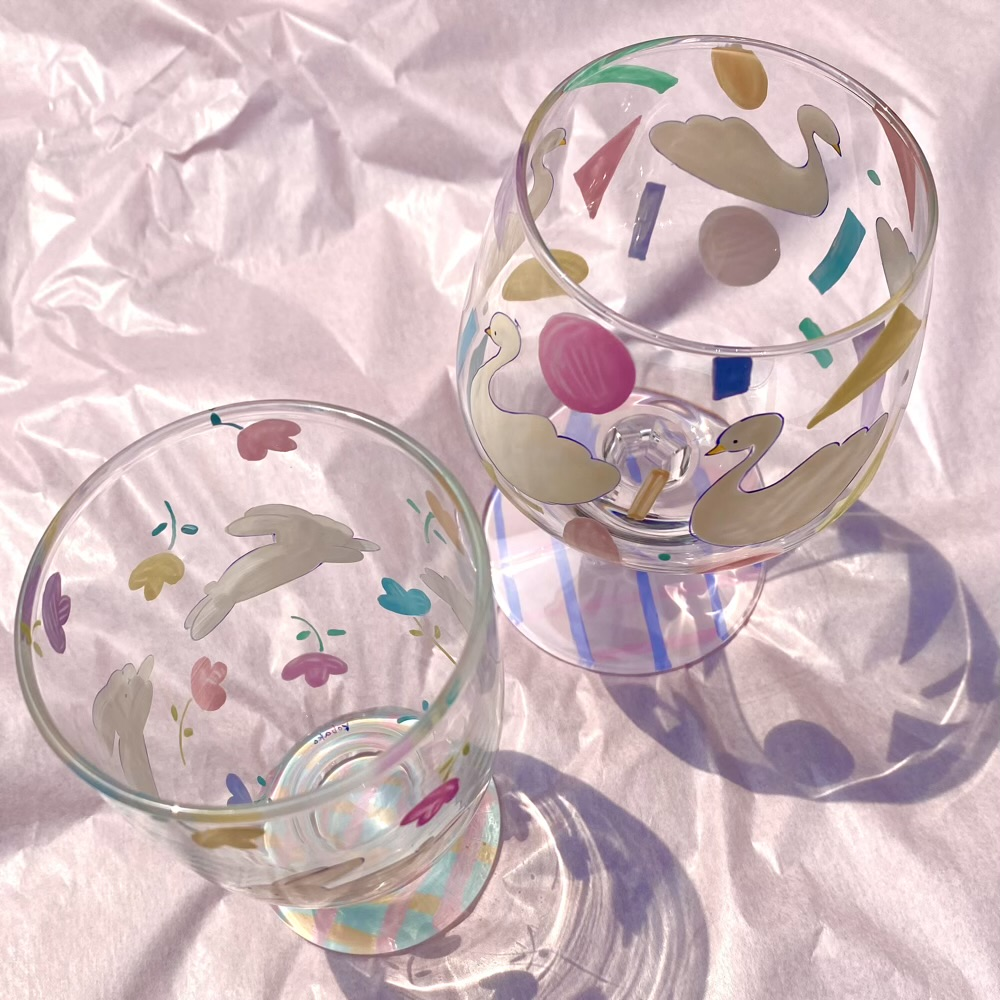 あわいろメルヘングラスのセット